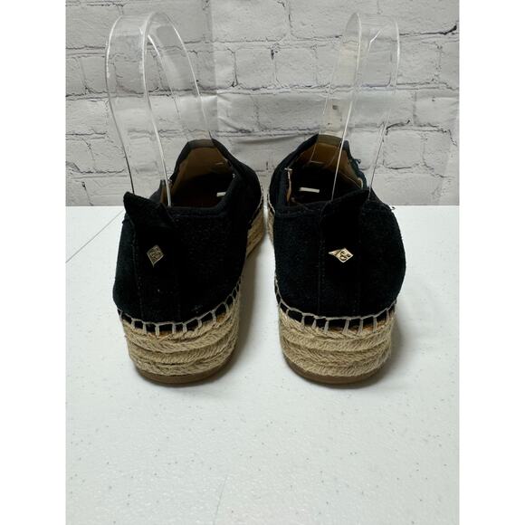 Sam Edelman Carrion Black Suede Espadrille Platform Slip On Shoes Womens 6.5 - Picture 4 of 10